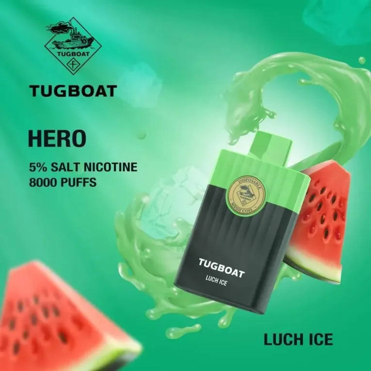TUGBOAT HERO Lush Ice 8000 Puffs Disposable Vape In Dubai