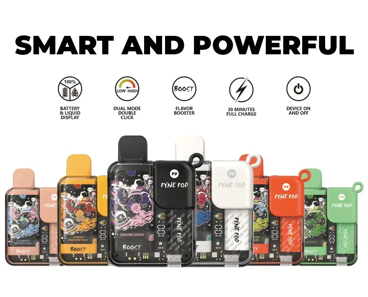 PYNE POD BOOST 8500 PUFFS Specifications