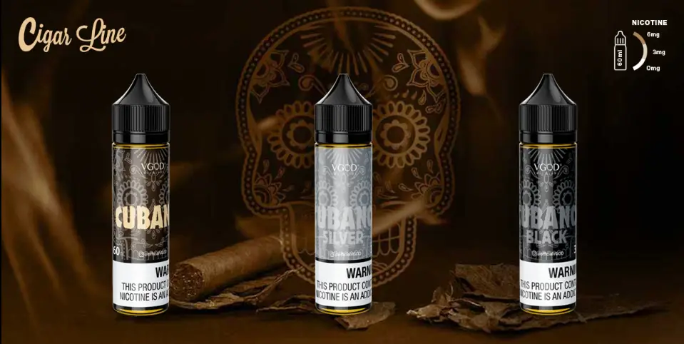 VGOD E-LIQUID 6MG 60ML Cubano flavors