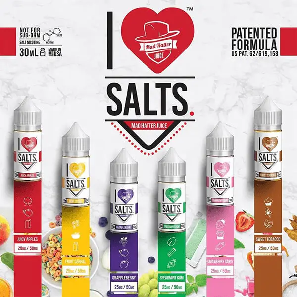 I LOVE SALTS Salt nic E-JUICE 25MG & 50MG In UAE