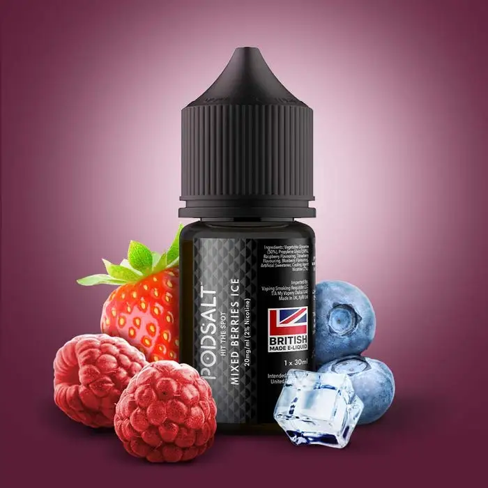 Pod Salt Core Mix Raspberry 30ml Salt Nic E-Liquid (UAE) – 20mg