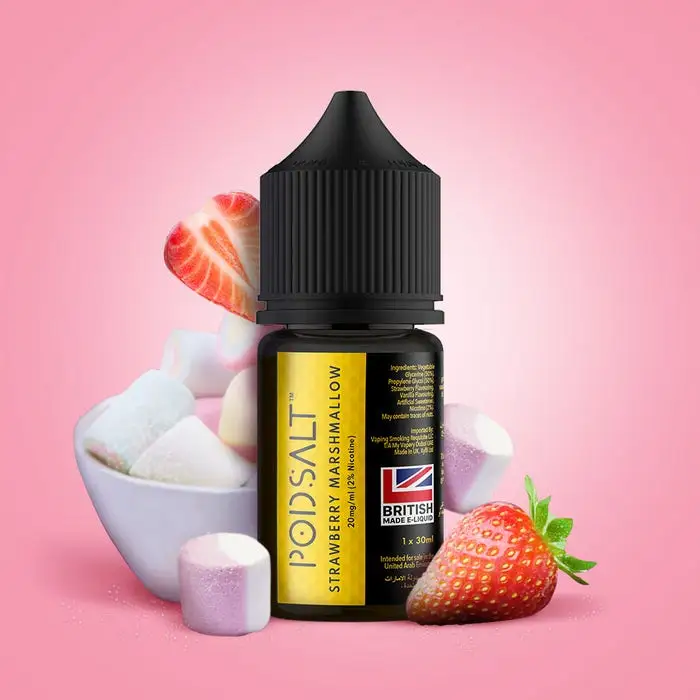 Pod Salt Core Strawberry Marshmallow 30ml Salt Nic E-Liquid (UAE) – 20mg