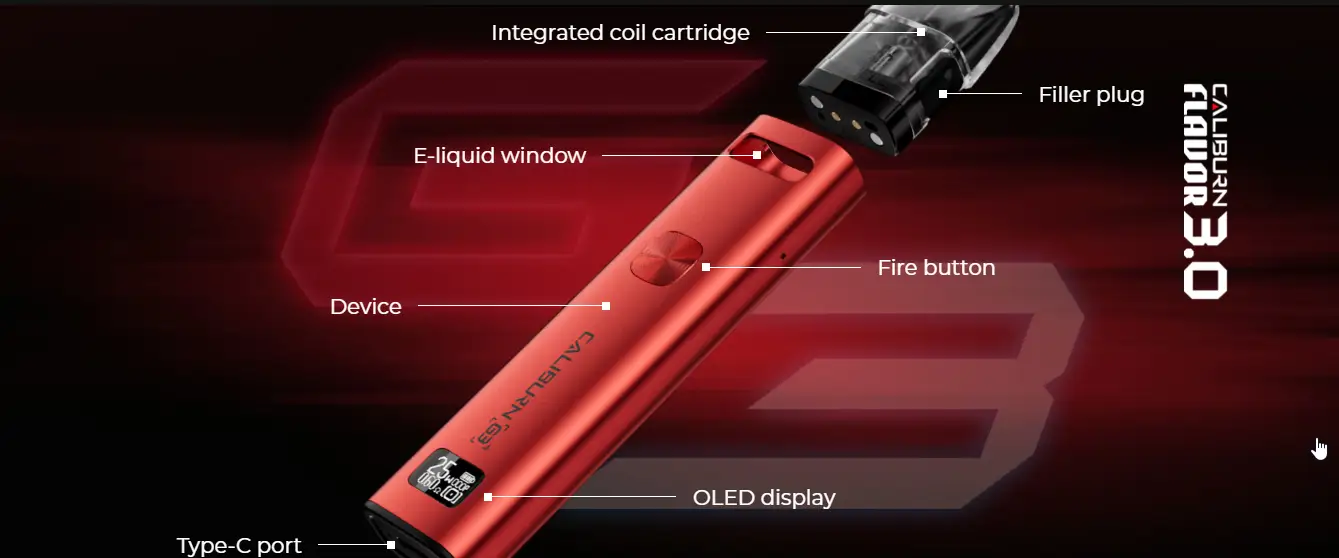 FEATURES OF UWELL CALIBURN G3 POD SYSTEM